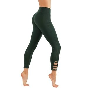 CRIS Cross Leg Cutouts 7/8 Length leggings